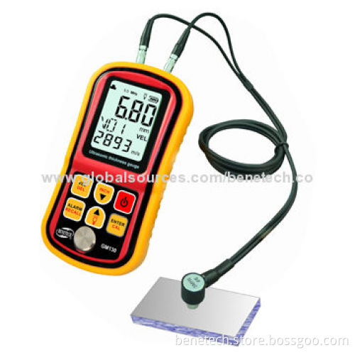 Benetech Ultrasonic Thickness Gauge with Range of 1.0 to 300mm, 0.01mm Resolution